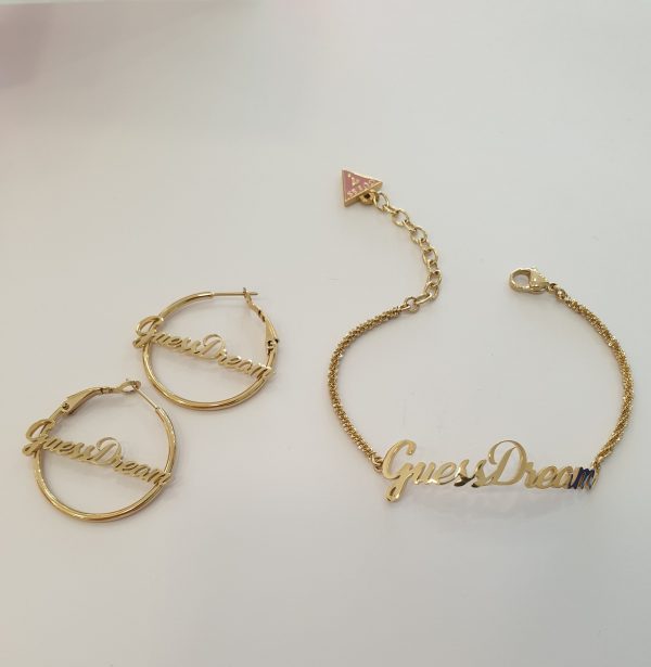 Conjunto Guess Pulseira + Brincos [GUMAE21PT-4]