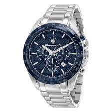 Relógio Maserati TRAGUARDO 45MM CHR BLUE DIAL BR SS [R8873612043]