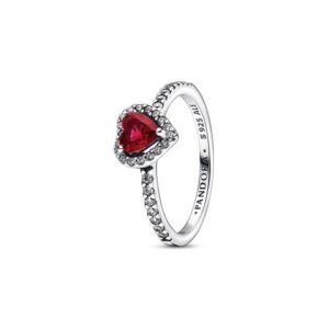 Anel Pandora Elevated Red Heart [198421C02-58]